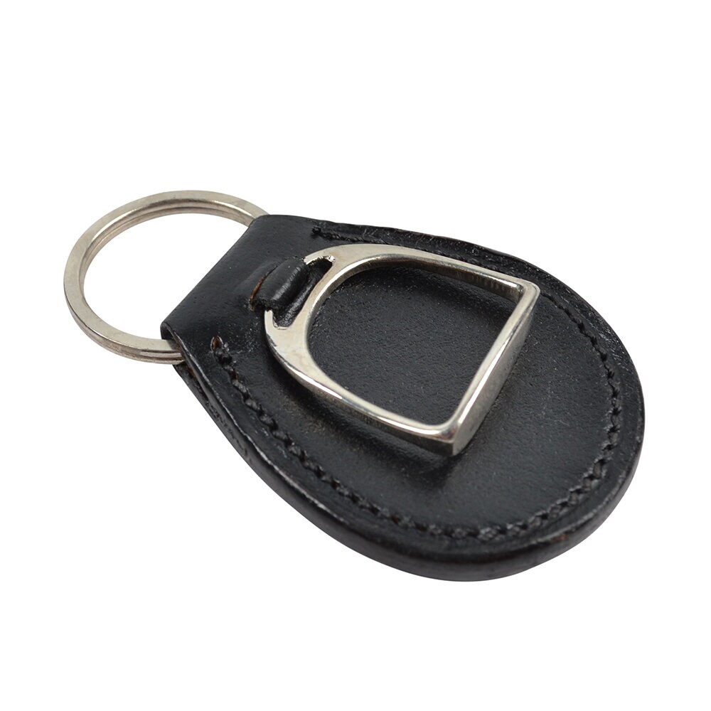 Nyckelring Stirrup Svart Silver