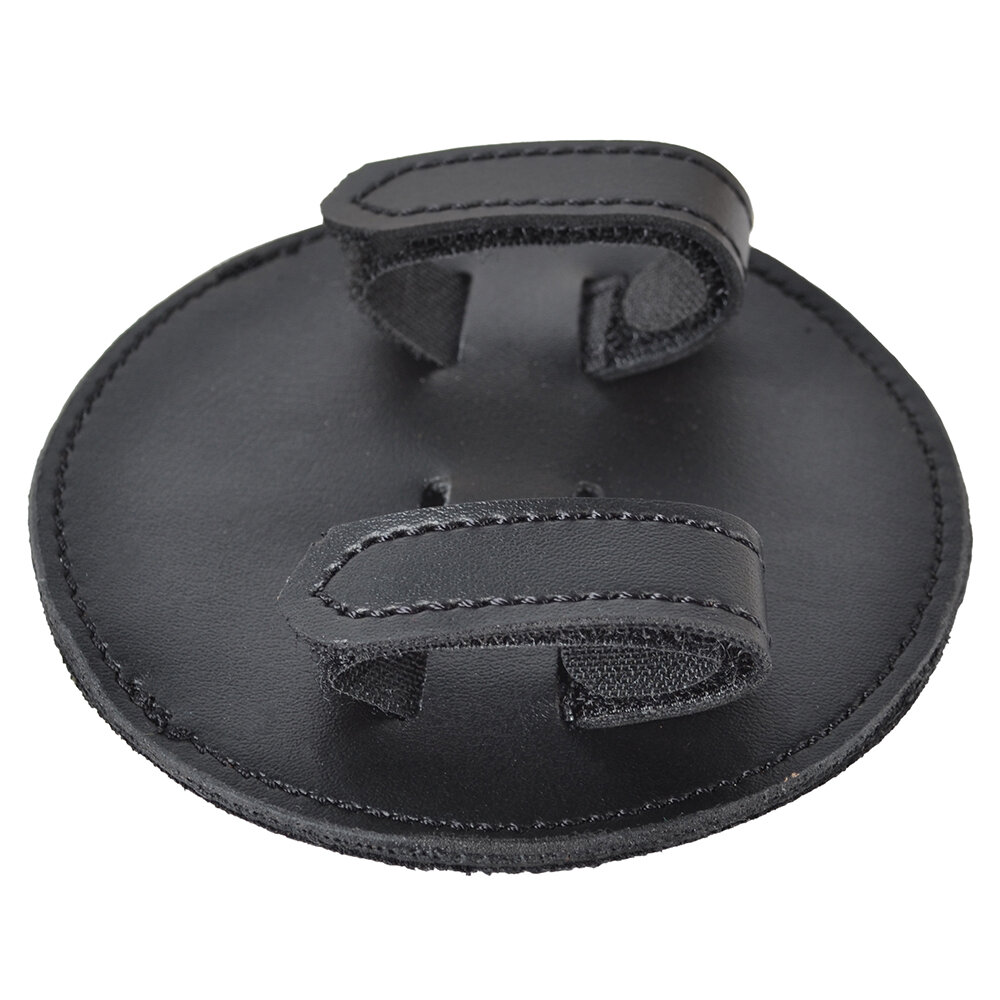Nummerlapp Veganläder 2-pack Svart