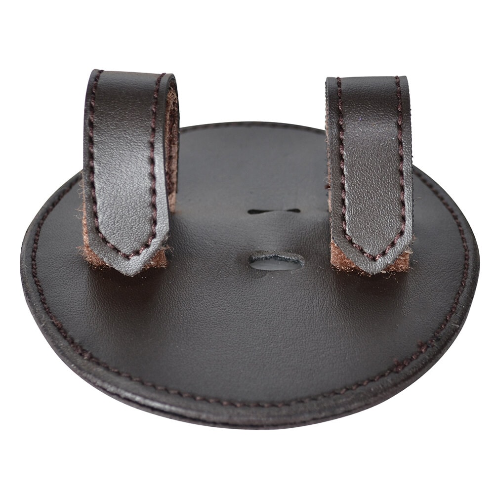 Nummerlapp Veganläder  2-pack Brun
