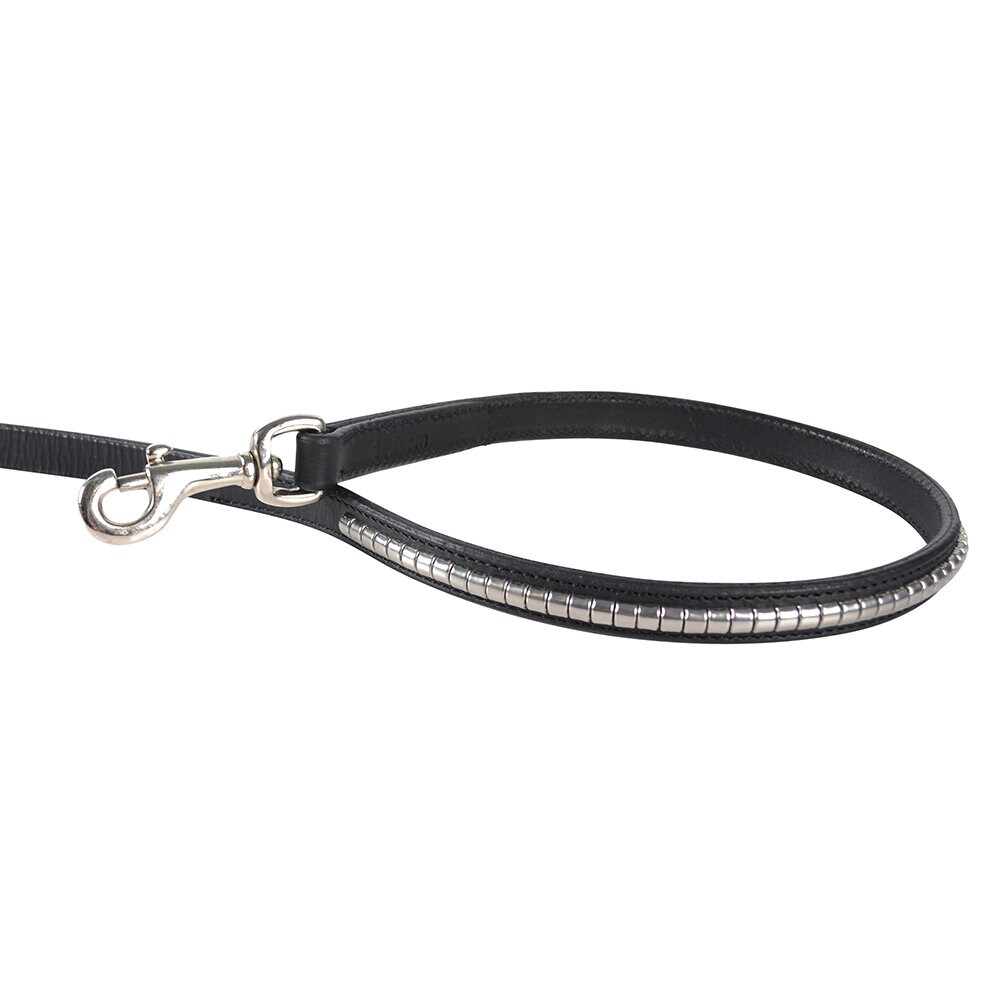 Hundkoppel Clincher Läder Svart