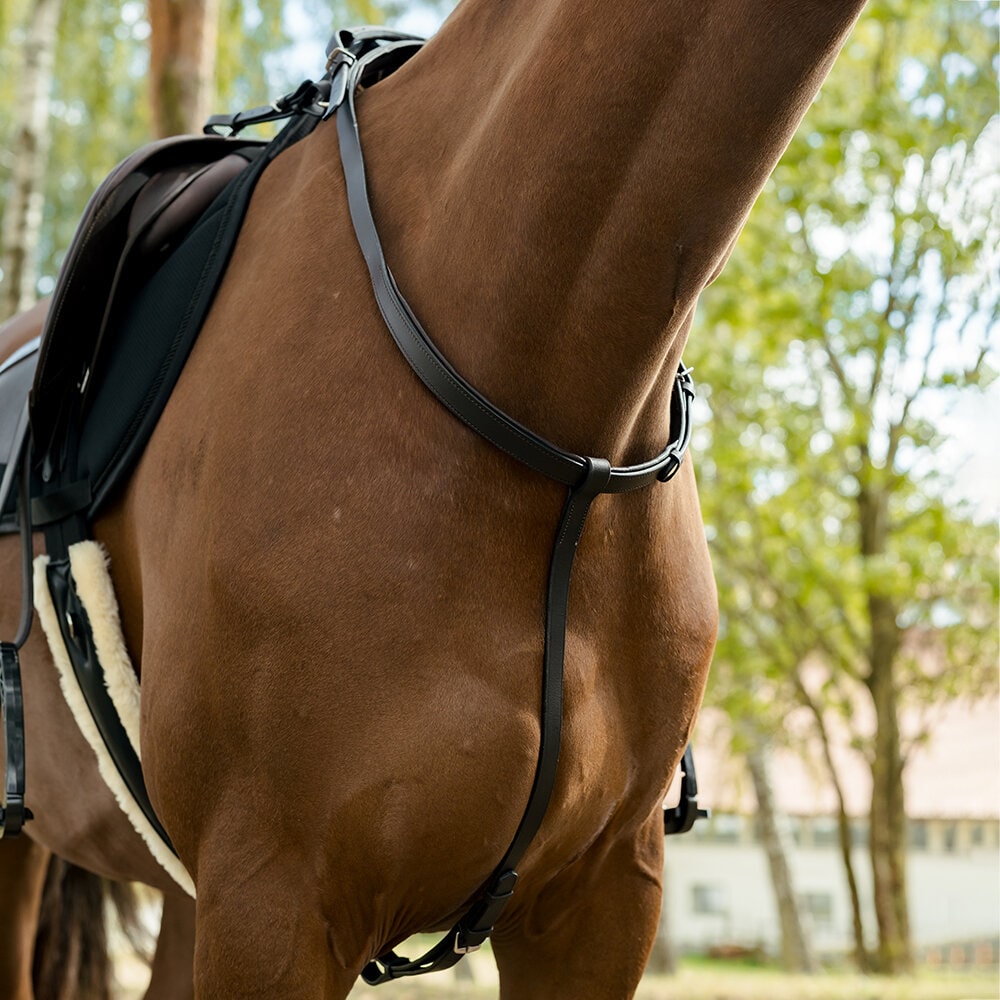 Brun Halsrem med handtag 
