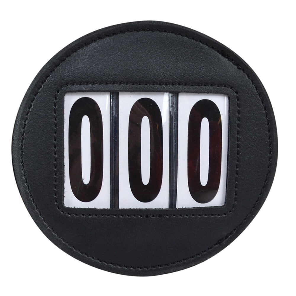 Nummerlapp Rund 3-siffror Svart