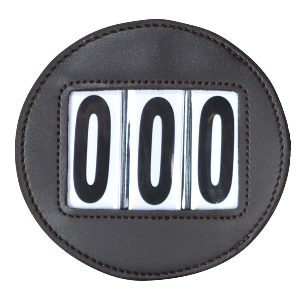 Nummerlapp Rund 3-siffror Brun