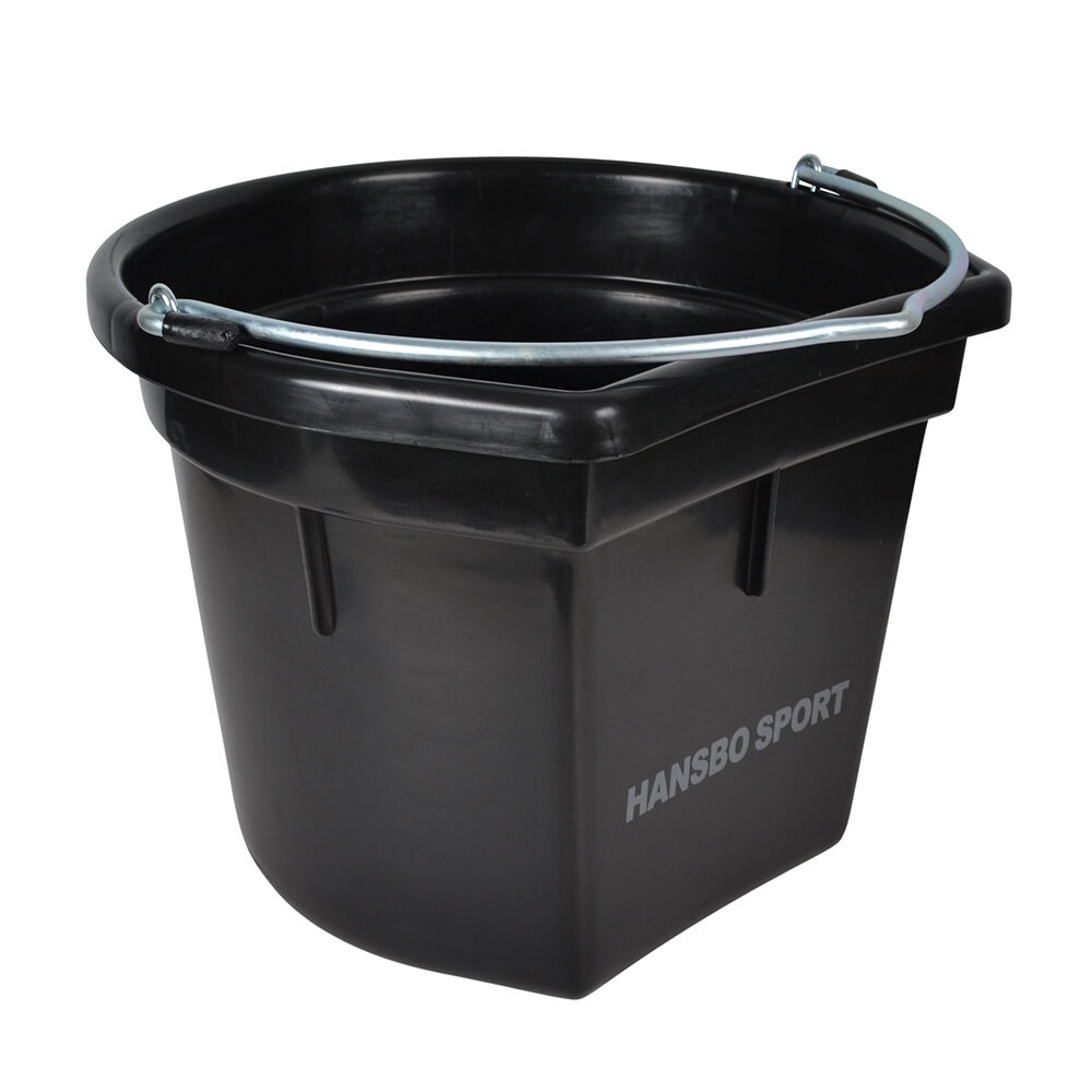 Hink med flat sida 20L Svart
