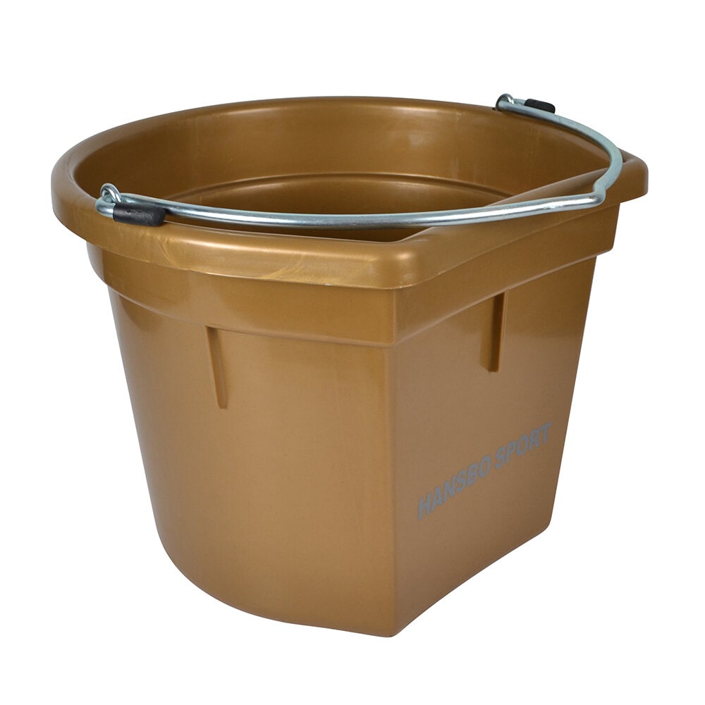Hink med flat sida 20L Guld